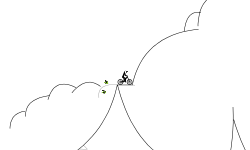 tree jumps in the hills