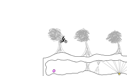 Trees blowing in the wind