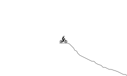 Mountain downhill track