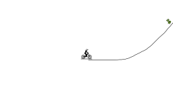 Falling bumpy hill