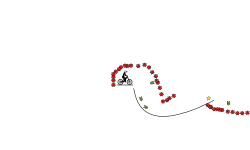 track of bombs