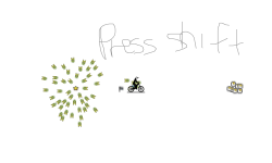 press shift