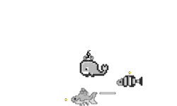 Fishes pixel art