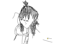 Drawing: Weak Girl