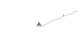 mountain climing with jumps