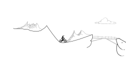 Real mountain range.