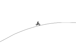 Hill climb in free rider hd
