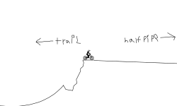 dirt track halfpipe