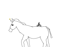 Ride the horse