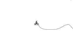 The downhill slope