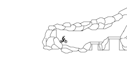 Cracked rocky cave