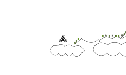 high in the sky