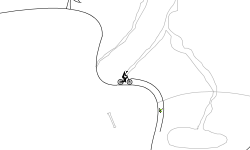 into the volcano