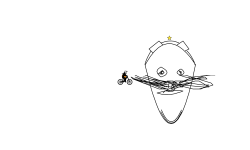 baldy mc nose hair