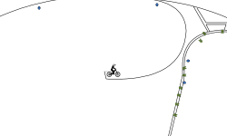 track in a circle (hold up)