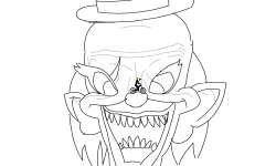 Scary Halloween Clown