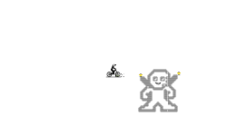 Pixel doll look from afar like
