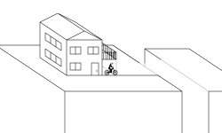 3d house and halfpipe