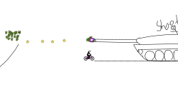 Shot by a tank