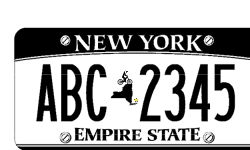New York License Plate