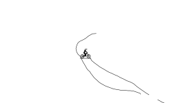 Long down hill jumpy