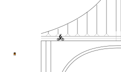 A suspension bridge