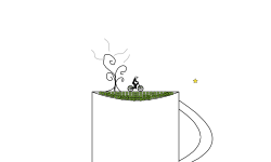 Cup Of Steaming Boost Coffee