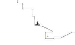 Pixel mountain terrain
