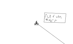 down hill