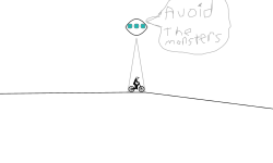 Avoid the monsters