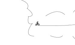 path of curved lines