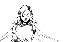 Girl with T-shirt
