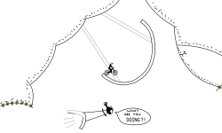 Cave wheelie