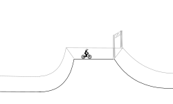Ski mountain terrain park