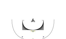 Half pipe in a half pipe