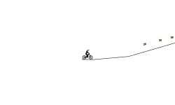 down hill
