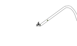 Auto roller coaster with loop