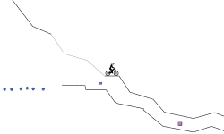 down hill