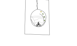 Small Globe is Hanging