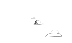 Head in the clouds.