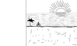 Next to the ocean