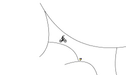 Hard downhill curved lines
