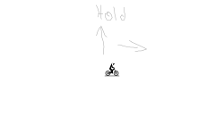 Hold right and up