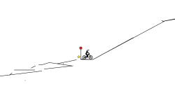 Even easy tracks require skill