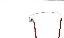 Bomb fall and escape route