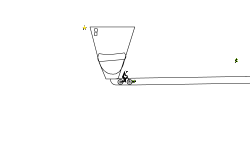 flushing the toilet
