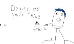 Blue hair