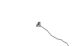 Downhill track with car