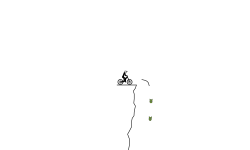fast mountain falling
