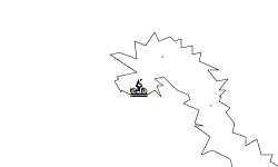 Falling down a cave